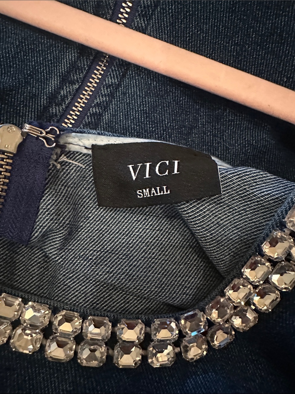 Denim & Sparkle Dress - Picture 8 of 8